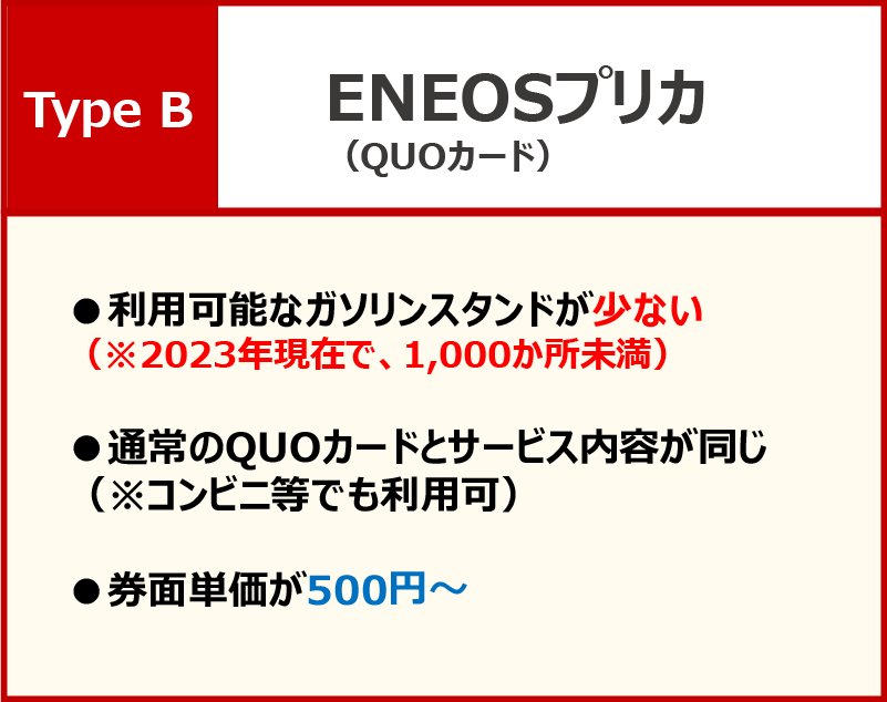 ENEOSプリカの詳細